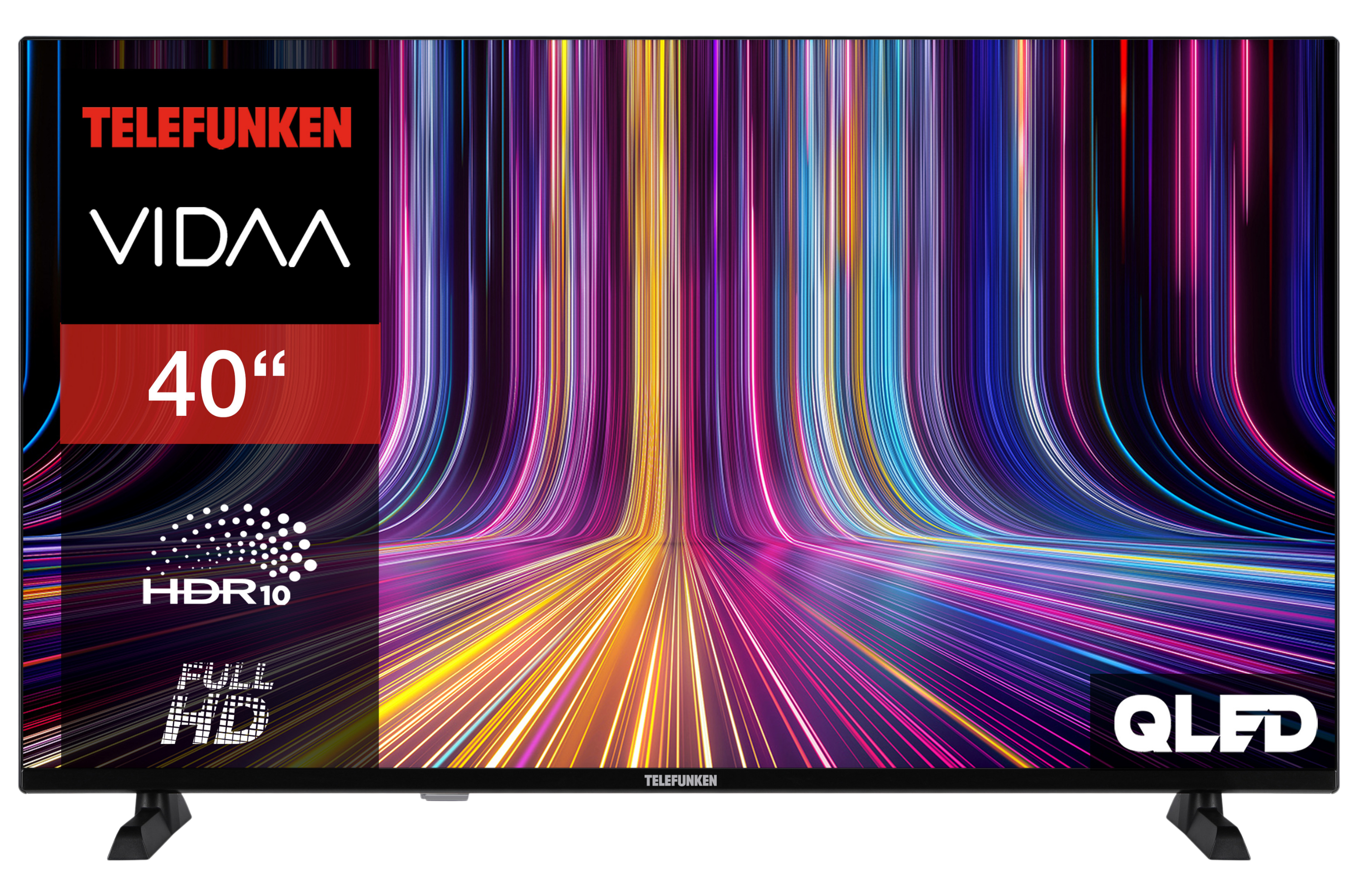 Telefunken QF40VP750S - 40 Zoll QLED Smart TV VIDAA Full HD HDR